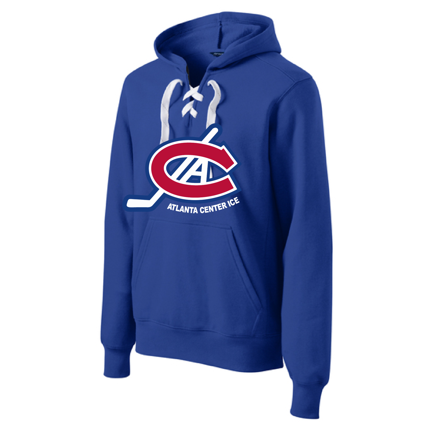 Lace Up Pullover Hooded Sweatshirt